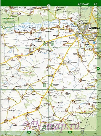 Подробная Карта Балахнинского Района